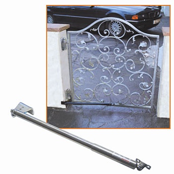 Special door closers for hinged doors without frame